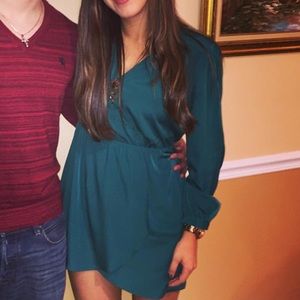 Lulu’s Green Wrap Dress Size M